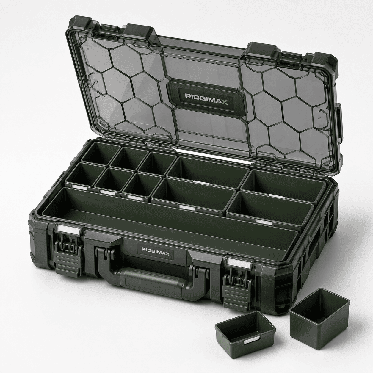 RIDGIMAX Pro 11-Bin Modular Small Parts Organizer