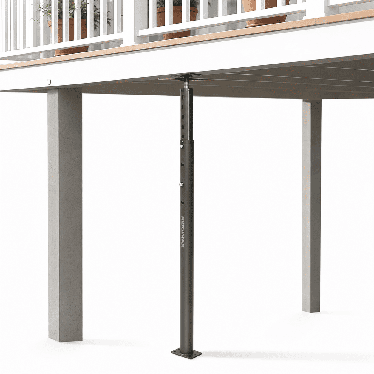 RIDGIMAX Heavy-Duty Adjustable Floor Jack Post