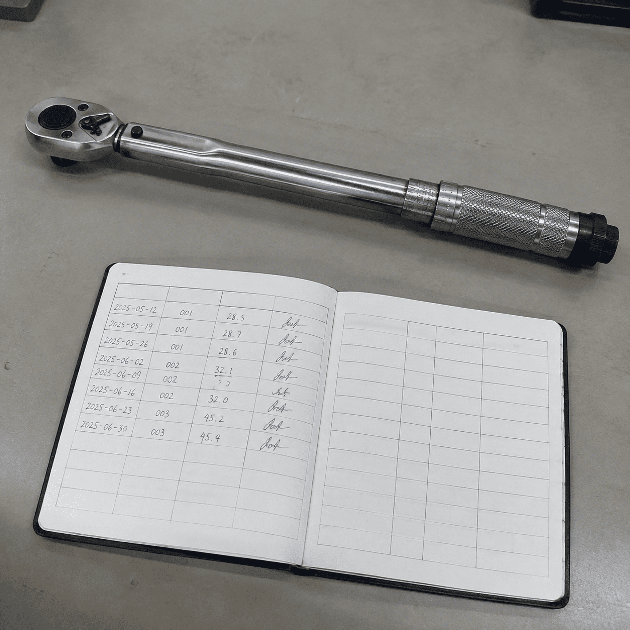 Scheduled and event-triggered tool maintenance maintain and store hand tools with inspection and calibration records