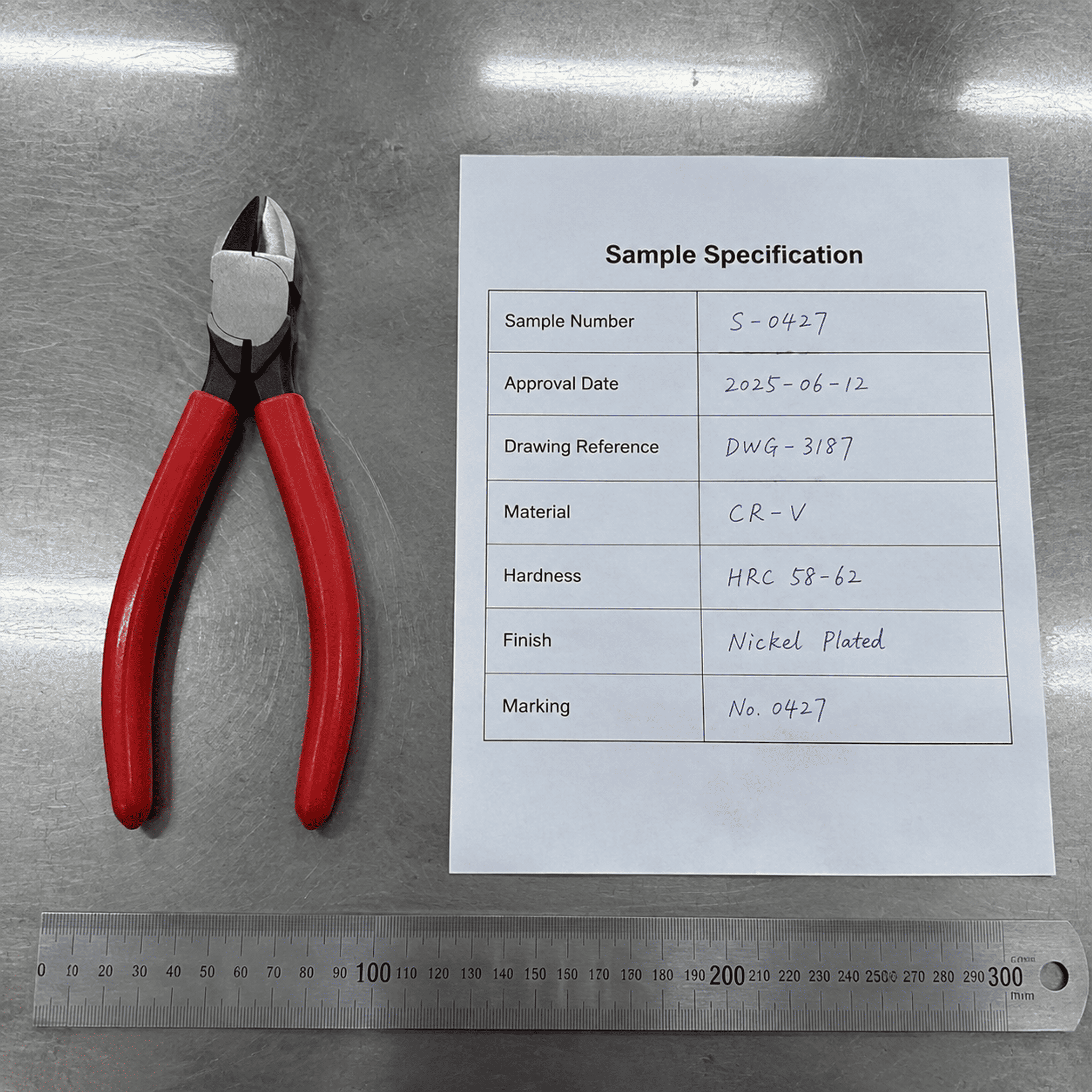 wholesale hand tools supplier checklist for sample and production control