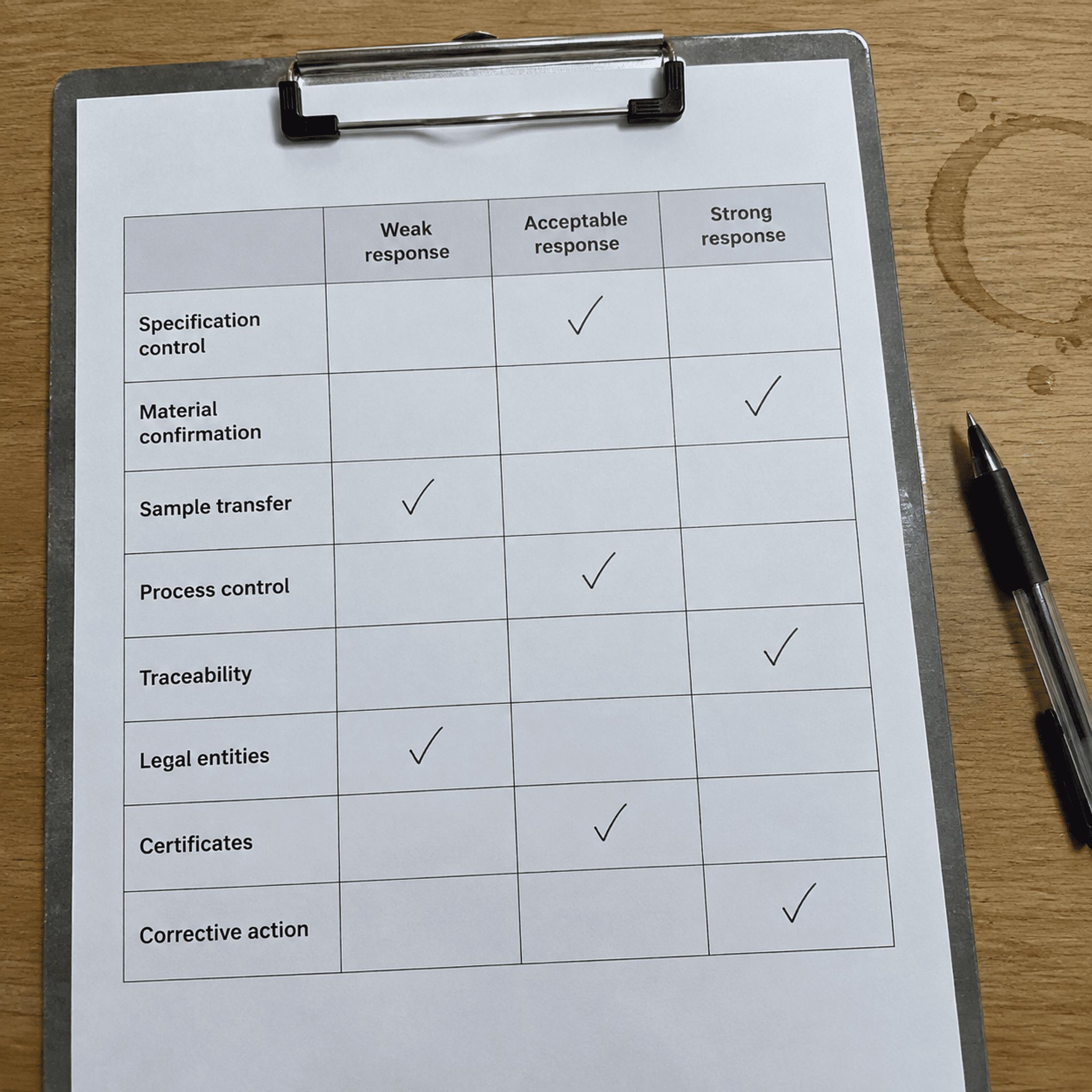 wholesale hand tools supplier checklist red flags and scoring